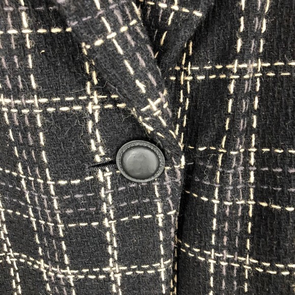 Vtg Harve' Benard Wool Blazer w/Detailed Stitching and a Suede Collar; Layering - Picture 7 of 11